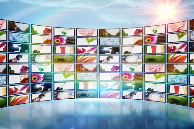 A collage of different short-form videos from various network TV shows, displayed on a variety of devices including smartphones, tablets, and laptops. The videos showcase different genres and styles, highlighting the diversity of content being created for Gen Z viewers.