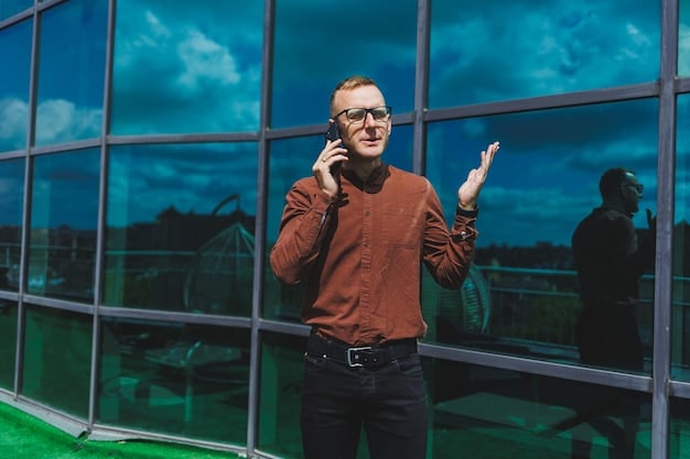 A Hollywood agent talking on the phone in a modern office, with a view of the city skyline. The scene conveys power, negotiation, and the high stakes of the entertainment industry.
