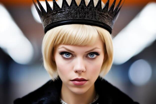Close-up shot of Anya Taylor-Joy in 