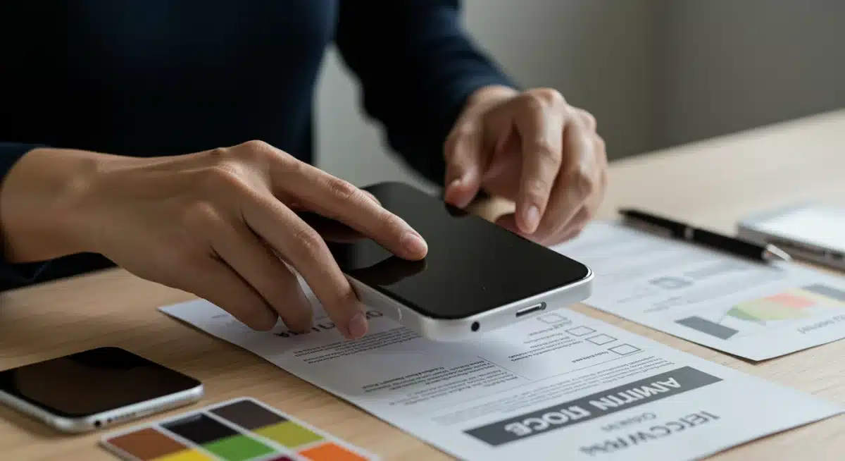 Consumer unboxing and evaluating a new product sample