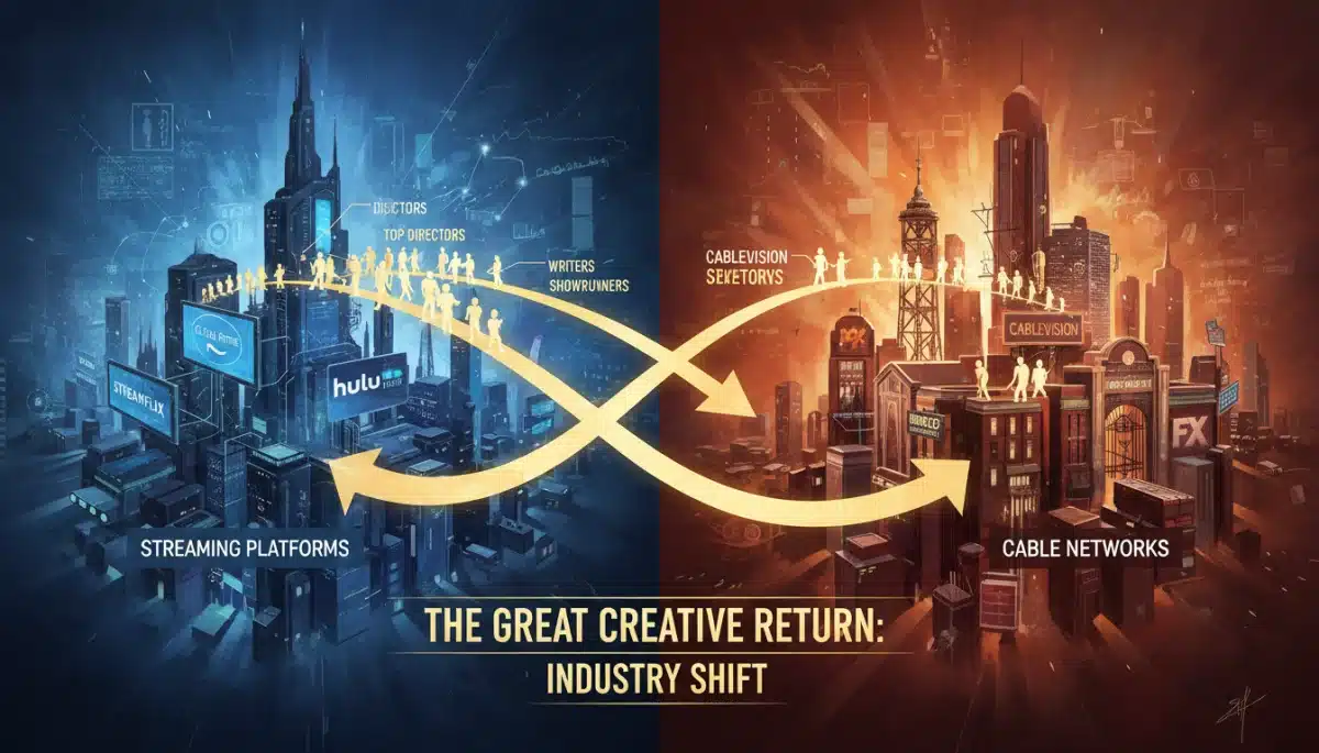 Creative talent migration between streaming and cable