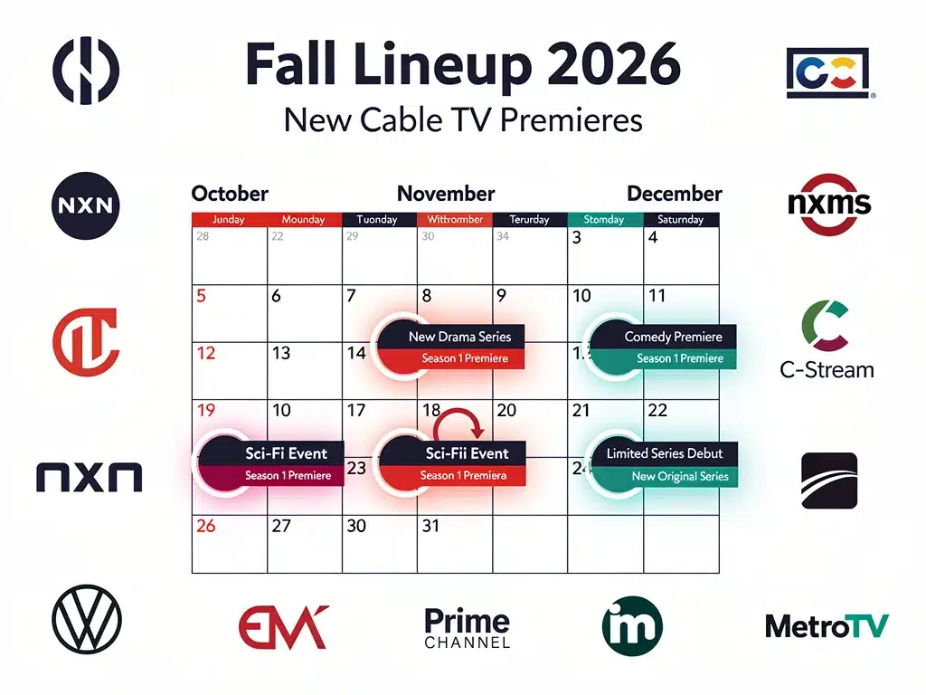 Anticipated release schedule for new cable original spinoffs in late 2026