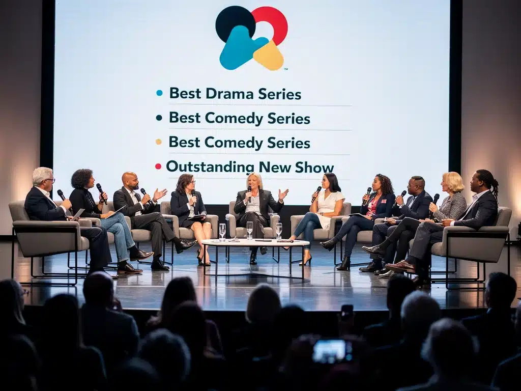 Industry panel discussing future of television and award strategies.