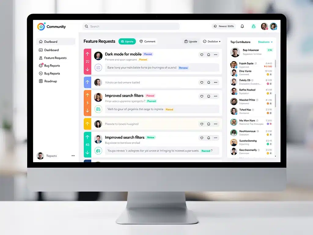 Online community discussing product features and innovations