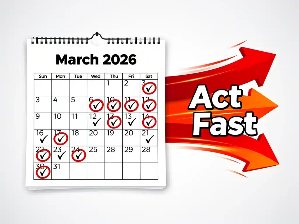 Critical deadlines for limited series campaigns by March 2026